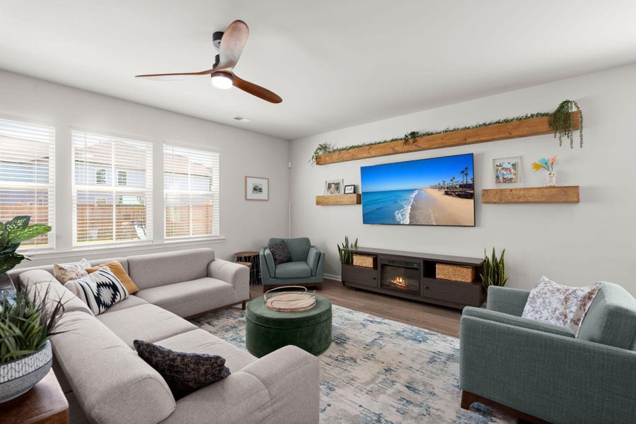 Furnished interior view inside a new home in Lindera Preserve at Cane Bay Plantation, Summerville (Image 25).