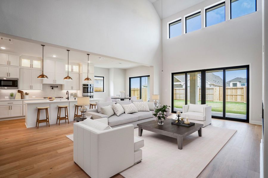 Furnished interior view inside a new home in Jordan Ranch 70' Lots, Fulshear (Image 12). Furnished interior view inside a new home in Jordan Ranch 70' Lots, Fulshear (Image 12).