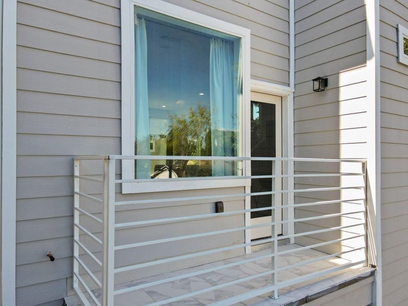 Step out onto your balcony and take in the fresh air and open views.