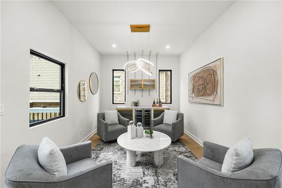 Furnished interior view inside a new home in , Atlanta (Image 11).