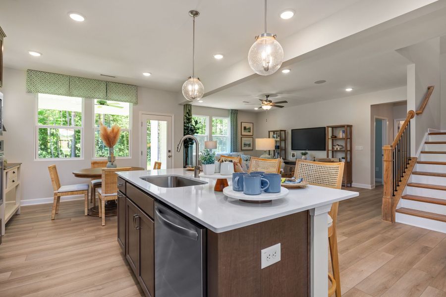 Representative furnished interior of a home built from the The Willow B by Davidson Homes LLC in Retreat at North Main, Lillington (Image 18).