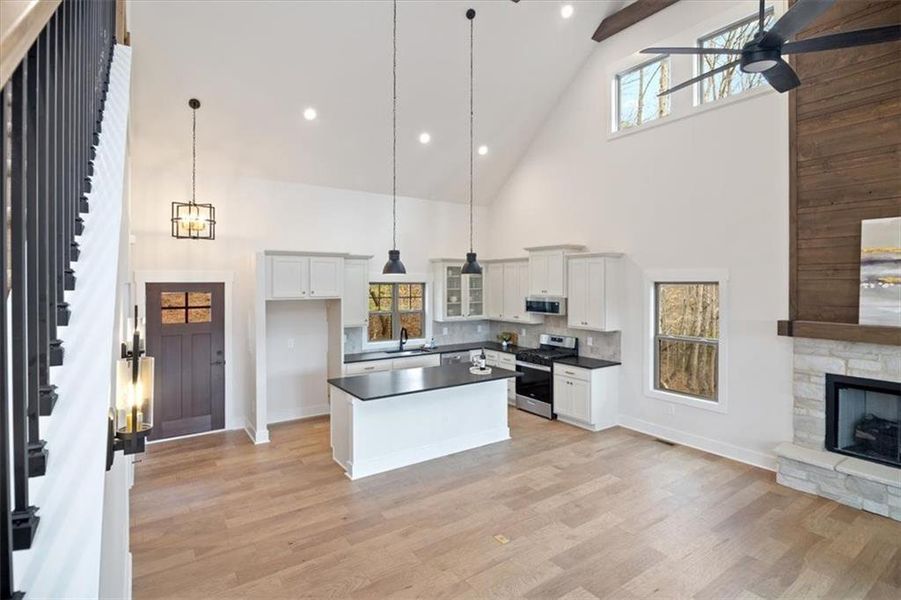 Furnished interior view inside a new home in , Ellijay (Image 6).