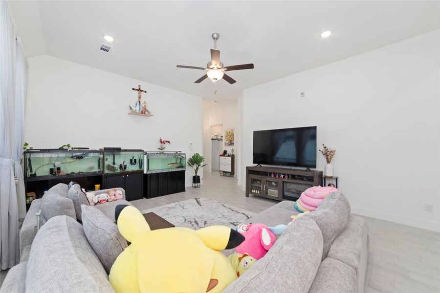 Furnished interior view inside a new home in Bridgeland 45's, Cypress (Image 9).
