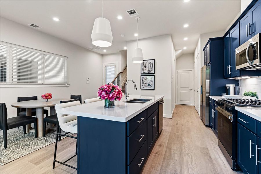 Furnished interior view inside a new home in Willowbend Point, Houston (Image 26).