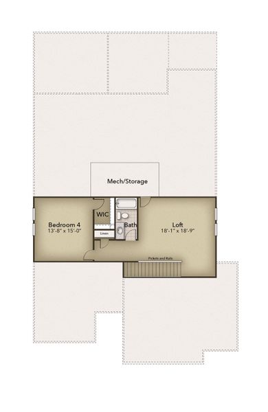 2D floor plan layout for the The Sand Dollar by Chesapeake Homes in Coastal Club of the Carolinas, Calabash, NC (Image 6). 2D floor plan layout for the The Sand Dollar by Chesapeake Homes in Coastal Club of the Carolinas, Calabash, NC (Image 6).