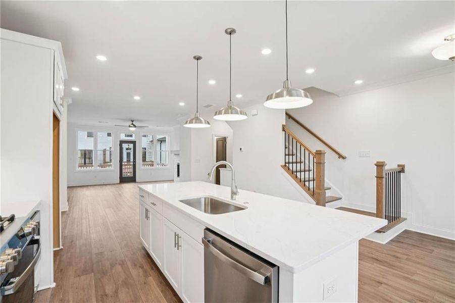 Pictures of not of actual home but same floorplan with similar options in same community* Townhome is complete