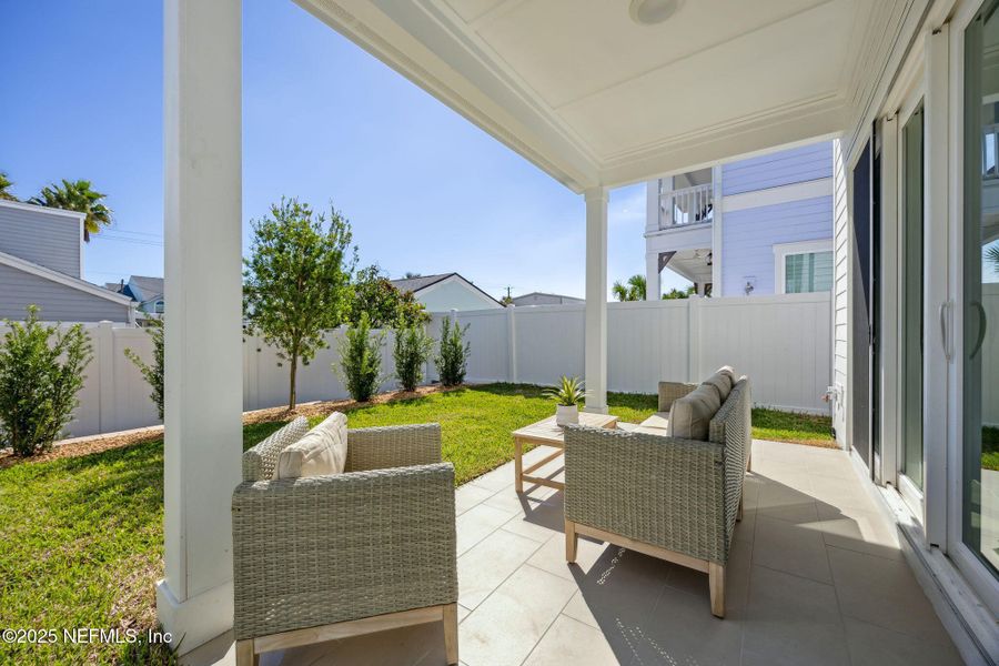 Exterior details and patio area of a home in , Fernandina Beach (Image 2). Exterior details and patio area of a home in , Fernandina Beach (Image 2).