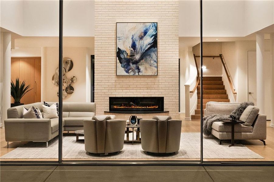 Furnished interior view inside a new home in , Atlanta (Image 8).