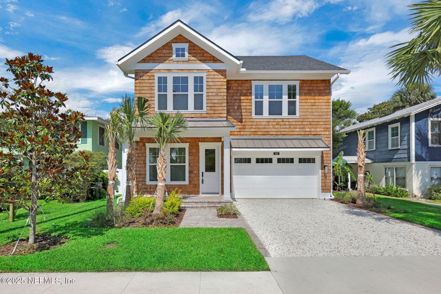 Front exterior of a new home in , Atlantic Beach, FL, highlighting curb appeal (Image 2). Front exterior of a new home in , Atlantic Beach, FL, highlighting curb appeal (Image 2).