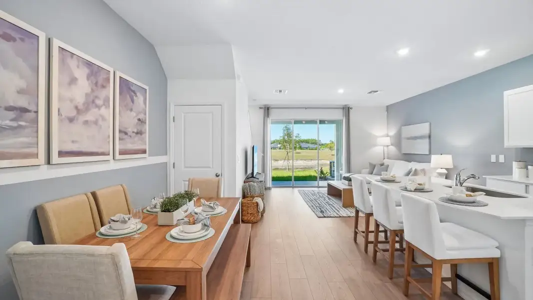 Furnished interior view inside a new home in Angeline Townhomes, Land O' Lakes (Image 10).