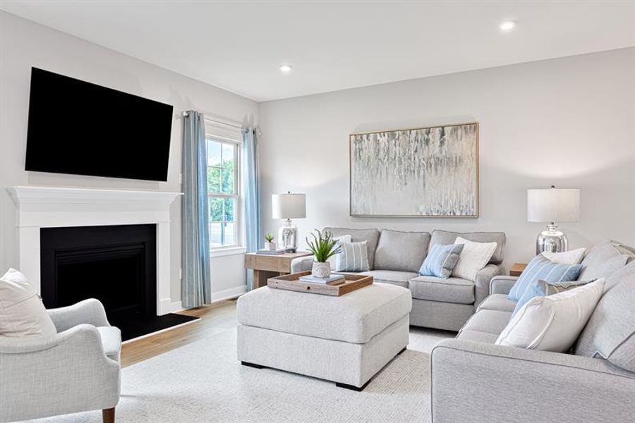 Representative furnished interior of a home built from the Anderson by Ryan Homes in Canterbrook Farms, Fountain Inn (Image 25).