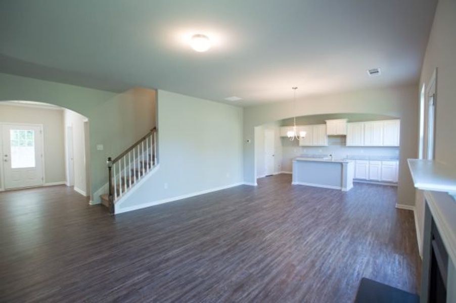 Representative unfurnished interior of a home built from the Laurel by Piedmont Residential in The Reserve at Willow Oaks, Canton (Image 25).