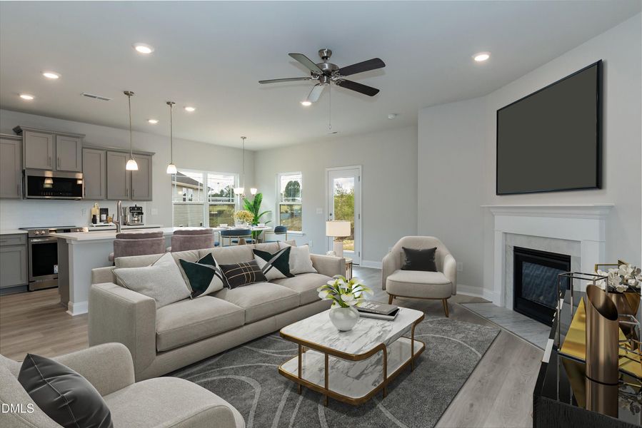Furnished interior view inside a new home in Southern Estates, Sanford (Image 6).
