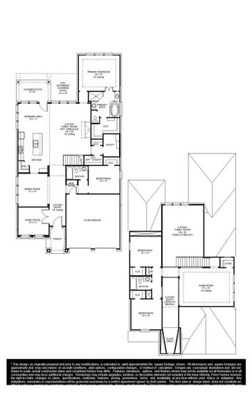 2D floor plan layout of this home in Crosswinds, Kyle, TX (Image 2).
