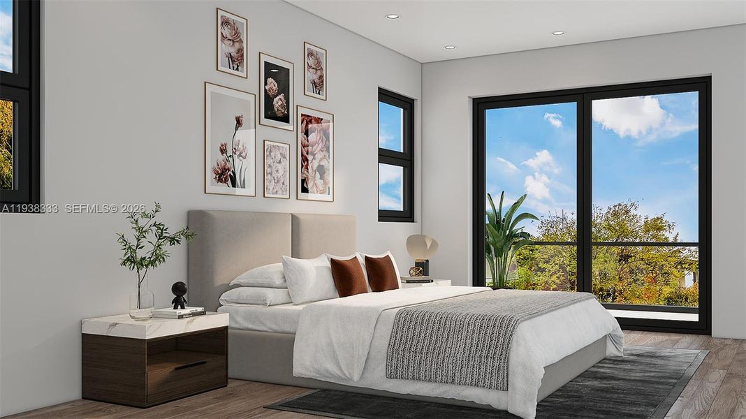 Furnished interior view inside a new home in , Fort Lauderdale (Image 7).