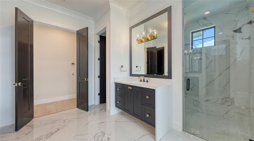 Furnished interior view inside a new home in , Longboat Key (Image 44).