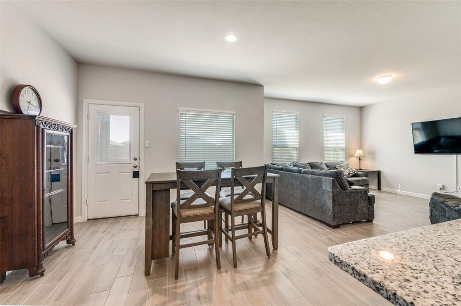 Furnished interior view inside a new home in Terra Trace, Fort Worth (Image 29). Furnished interior view inside a new home in Terra Trace, Fort Worth (Image 29).