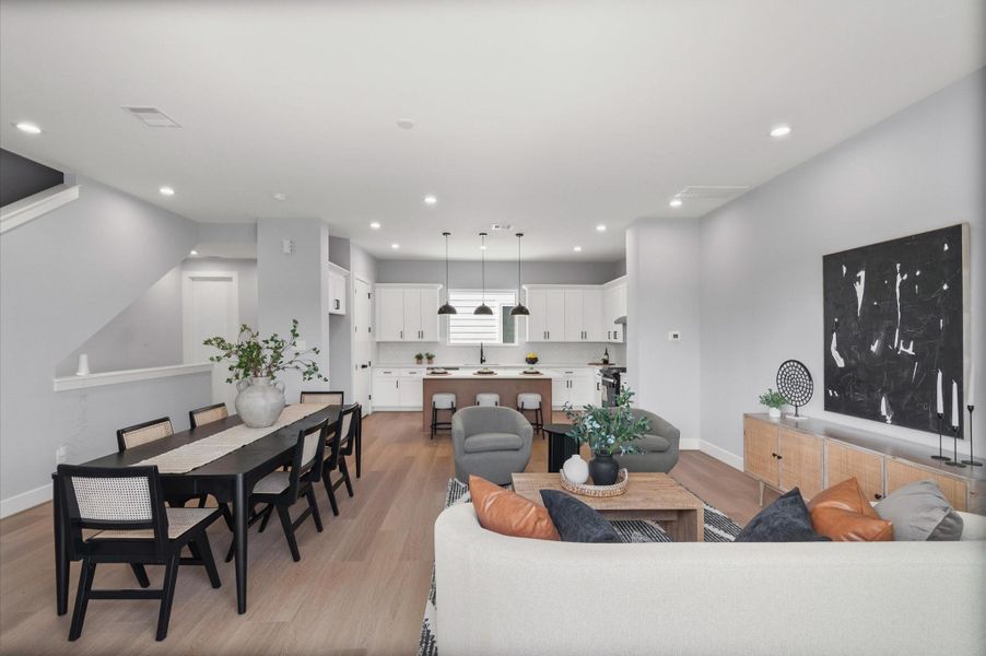 Furnished interior view inside a new home in , Houston (Image 24).