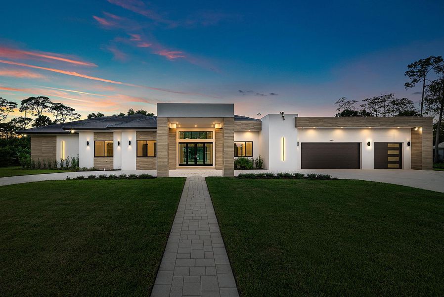 Exterior details and patio area of a home in , Wellington (Image 27).