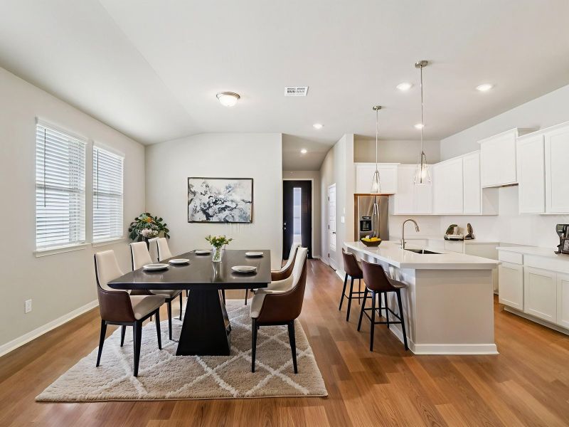 Furnished interior view inside a new home in Kallison Ranch, San Antonio (Image 6).