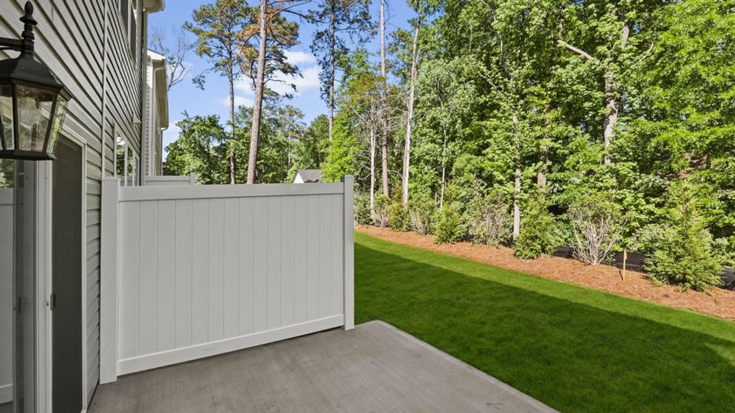 Exterior details and patio area of a home in Hidden Hills, Spartanburg (Image 3).