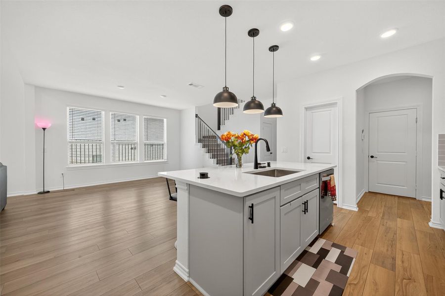 Furnished interior view inside a new home in Sunterra, Katy (Image 11).