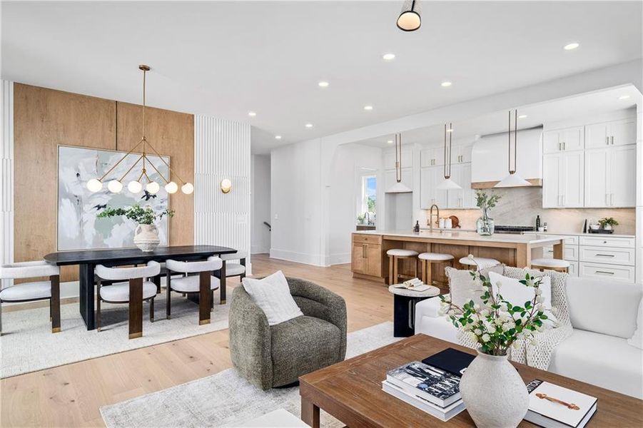 Furnished interior view inside a new home in Echo at Crabapple, Milton (Image 17).