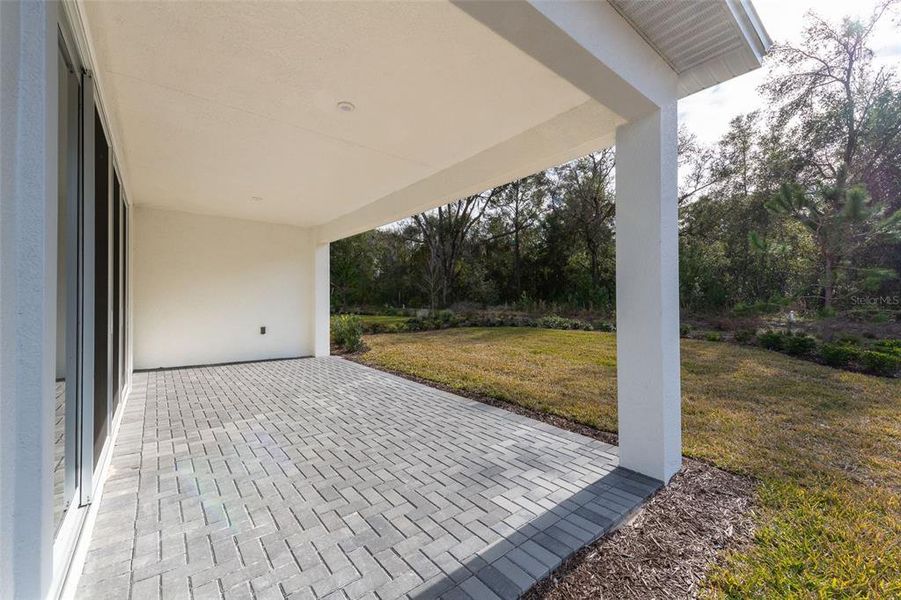 Exterior details and patio area of a home in Cresswind DeLand, Deland (Image 21).