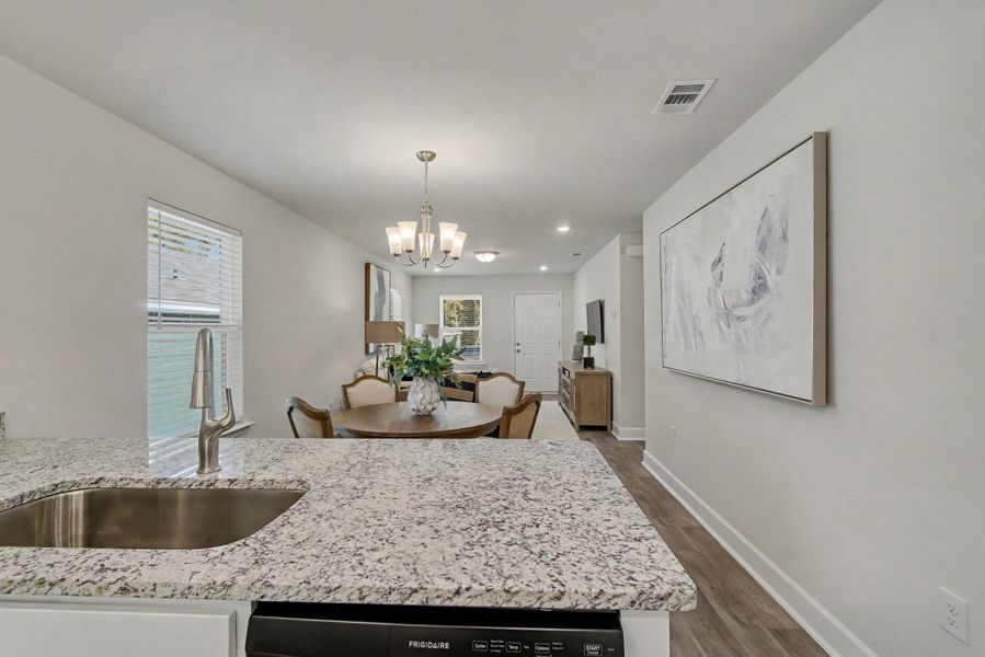 Representative furnished interior of a home built from the Plan 1250 by Adams Homes in Turtle Creek, Cantonment (Image 18).