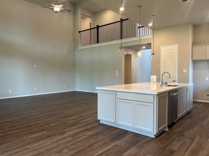 Furnished interior view inside a new home in The Highlands, Porter (Image 8).