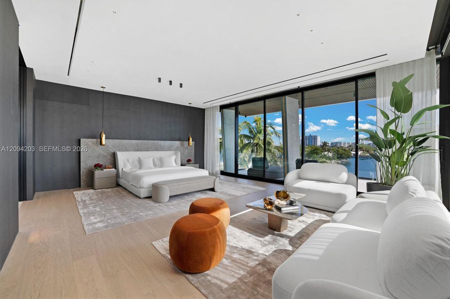 Furnished interior view inside a new home in , Miami Beach (Image 9).