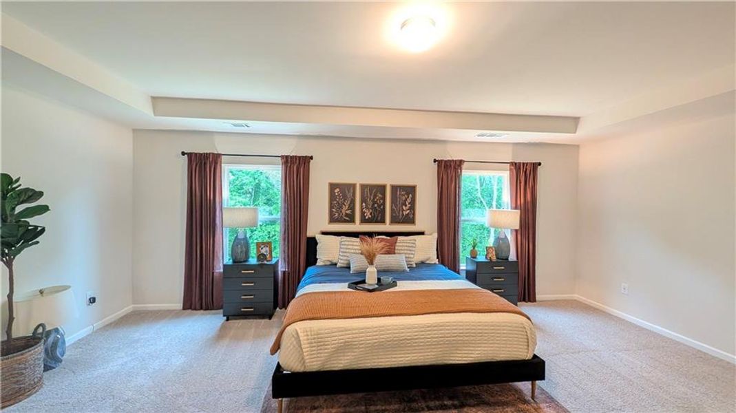 Furnished interior view inside a new home in Owen Preserve, Canton (Image 31).