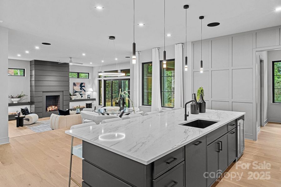 Furnished interior view inside a new home in , Charlotte (Image 40).