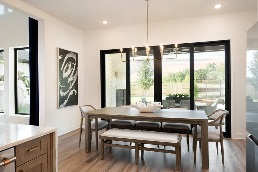 Representative furnished interior of a home built from the Whitley 4912 by J. Patrick Homes in Jubilee 80′ Lots, Hockley (Image 5).