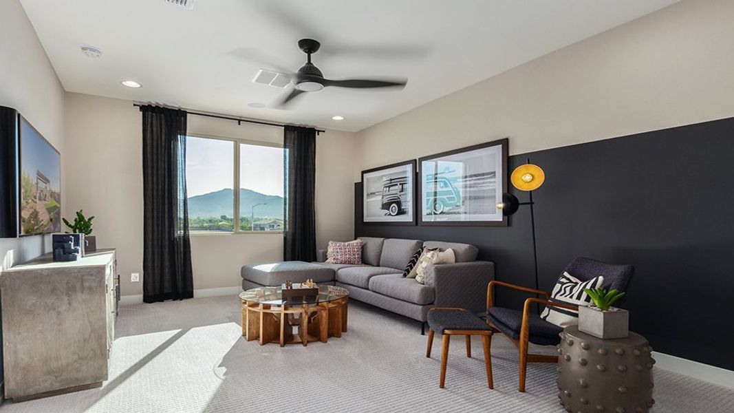 Representative furnished interior of a home built from the Pinnacle by Taylor Morrison in Tierra Montana Encore Collection, Laveen (Image 15). Representative furnished interior of a home built from the Pinnacle by Taylor Morrison in Tierra Montana Encore Collection, Laveen (Image 15).