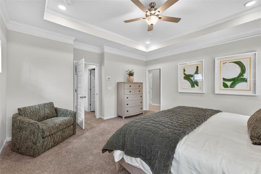 Furnished interior view inside a new home in Townes At The Stiles, Cartersville (Image 26).