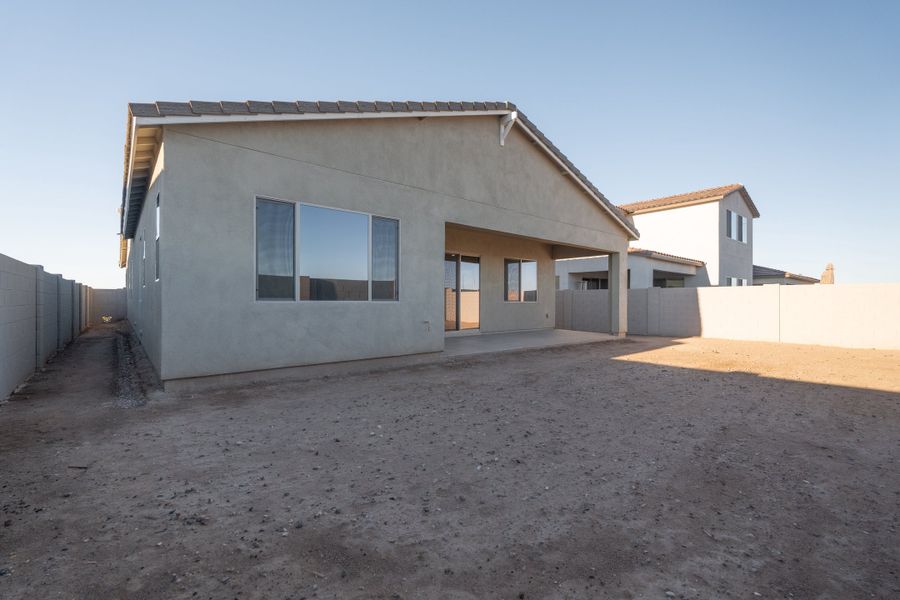 Exterior details and patio area of a home in Soleo, San Tan Valley (Image 3).