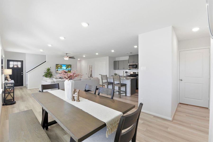Furnished interior view inside a new home in Haven at Kieth Harrow, Katy (Image 28).