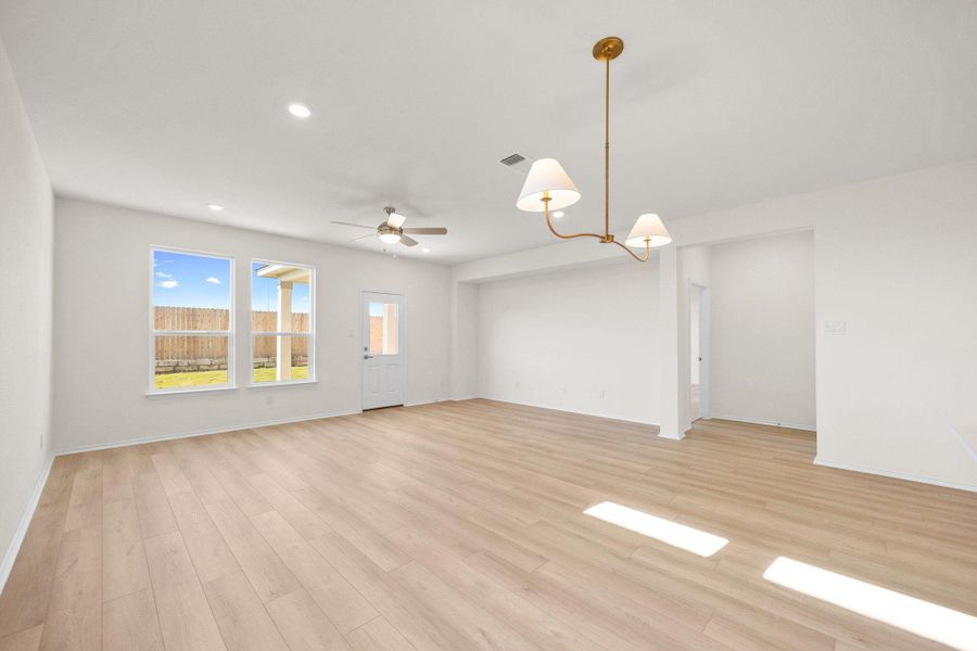 Spacious, unfurnished interior of a new home in Salerno - Classic Collection, Round Rock (Image 26). Spacious, unfurnished interior of a new home in Salerno - Classic Collection, Round Rock (Image 26).