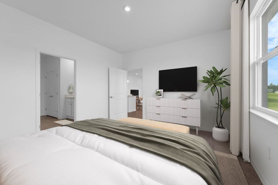 Representative furnished interior of a home built from the The Portland by Stanley Martin Homes in Hidden Cove, Eustis (Image 11).