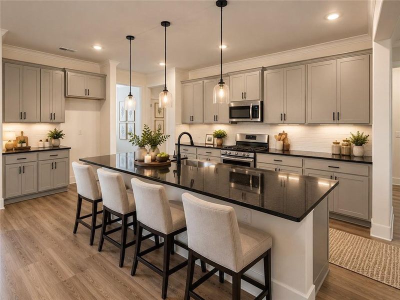 Furnished interior view inside a new home in Tuscany Hills, Douglasville (Image 4).
