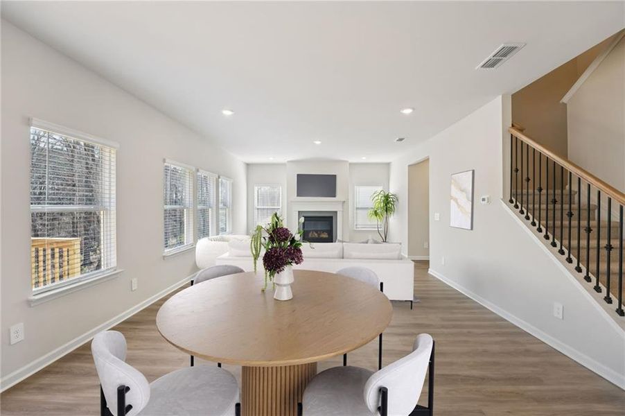 Furnished interior view inside a new home in Creekside at Oxford Park, Fairburn (Image 7).