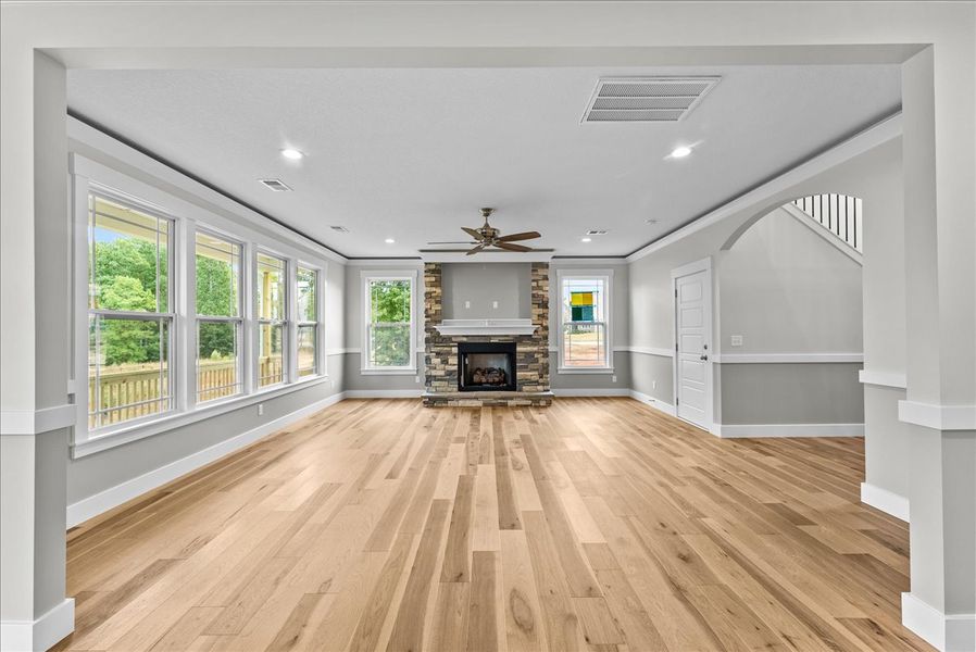 Representative unfurnished interior of a home built from the Emilia Elite by Enchanted Homes in Pointe Summit, Slater-Marietta (Image 25).