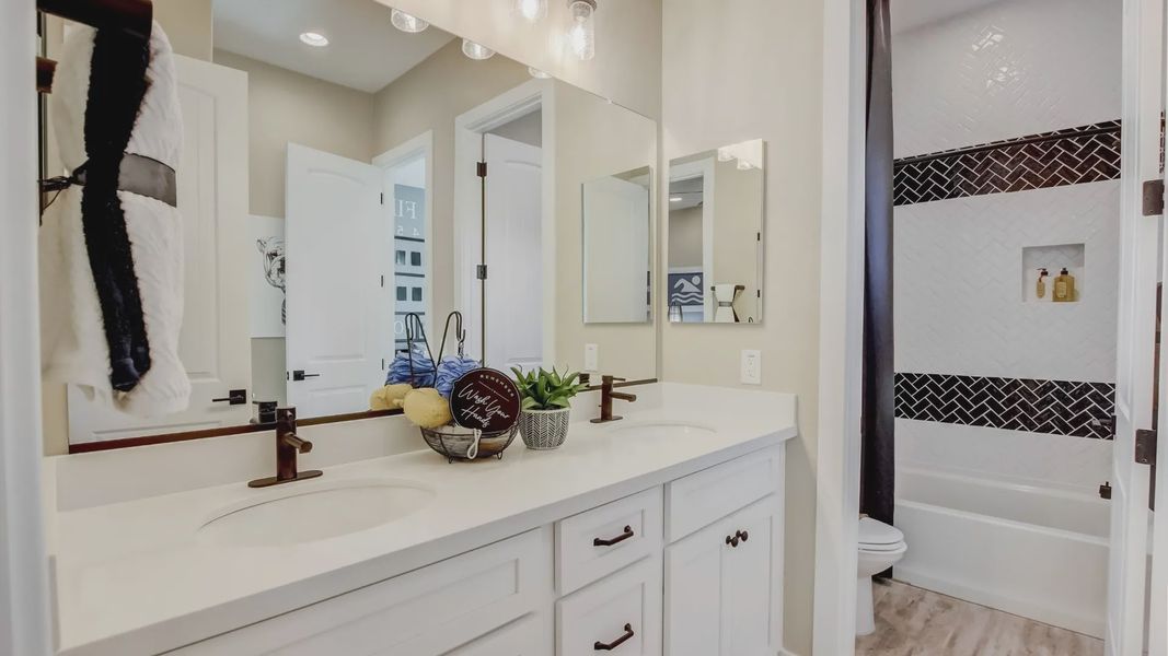 Representative furnished interior of a home built from the Amethyst by DRB Homes in Hacienda at Estrella, Goodyear (Image 4).