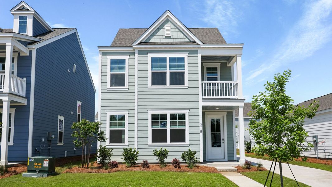 Front exterior of a new home in Sheep Island, Summerville, SC, highlighting curb appeal (Image 15).