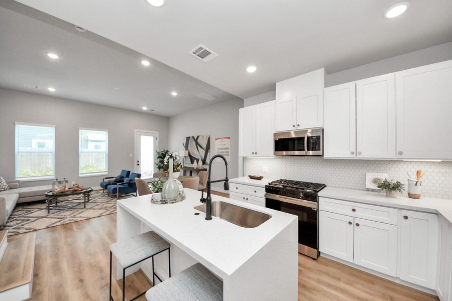 Furnished interior view inside a new home in , Houston (Image 9).