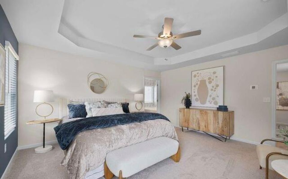 Furnished interior view inside a new home in Walden Park - The Retreat, Jonesboro (Image 16). Furnished interior view inside a new home in Walden Park - The Retreat, Jonesboro (Image 16).
