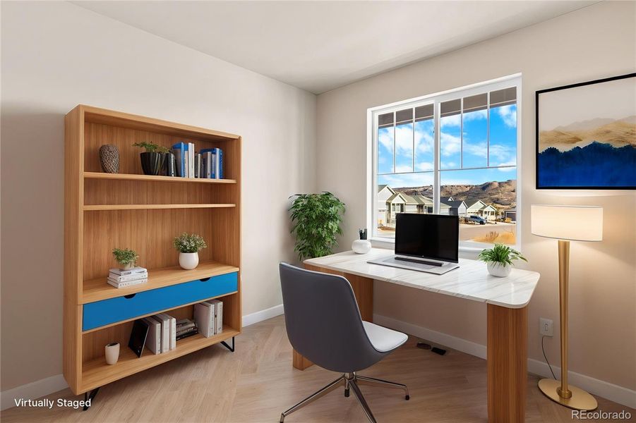 Furnished interior view inside a new home in , Castle Rock (Image 10).
