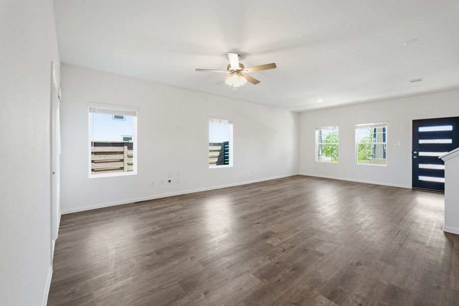 Representative unfurnished interior of a home built from the Ruby by CastleRock Communities in La Terra, Celina (Image 19).