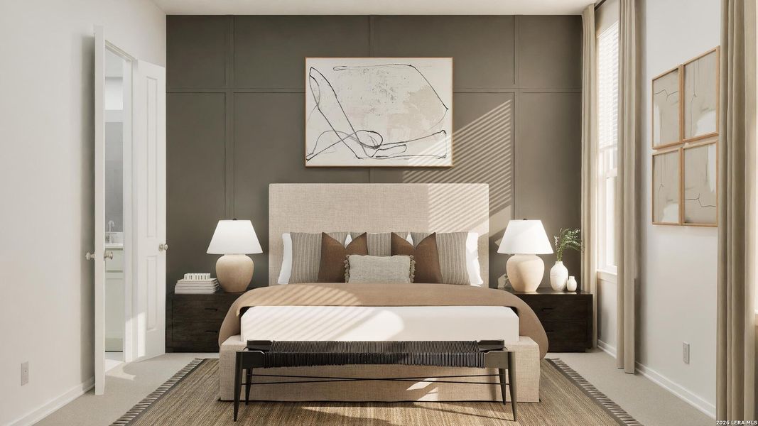 Furnished interior view inside a new home in Navarro Ranch, Seguin (Image 12).